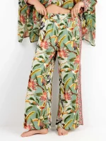 SZEROKIE SPODNIE W TUKANY