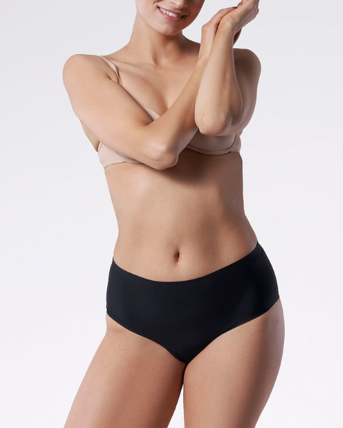 bielizna-damska-majtki-damskie-brazyliany-z-wysokim-stanem-simple-czarne-8 BRAZYLIANY SIMPLE BRASIL MAXI - obrazek 1